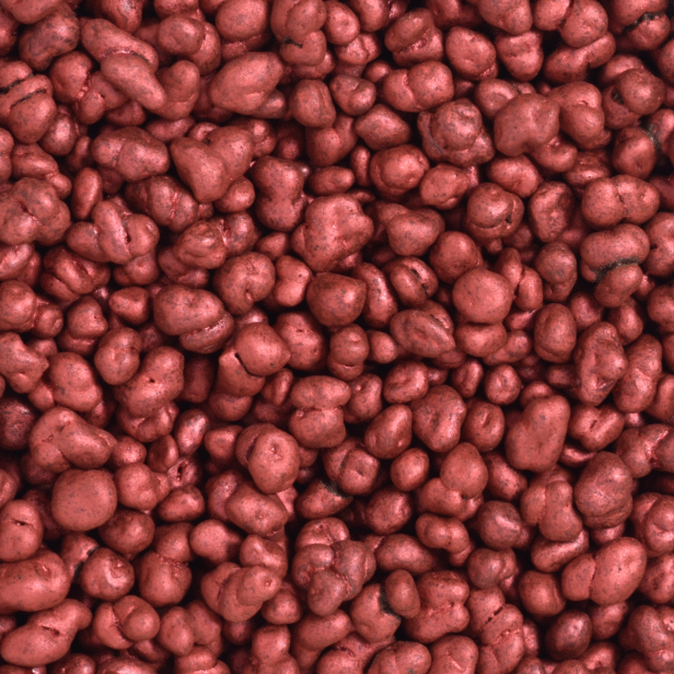 Ruby Crunch — Czekoladowa posypka dekoracyjna, kolor rubinowy.