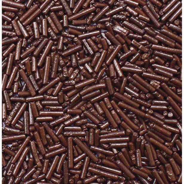 Vermicelli – patyczki mleczne — Posypka z surogatu mlecznej czekolady.